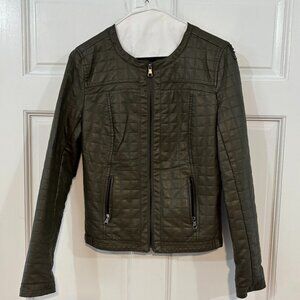 Women's Vegan Leather Jacket, size small